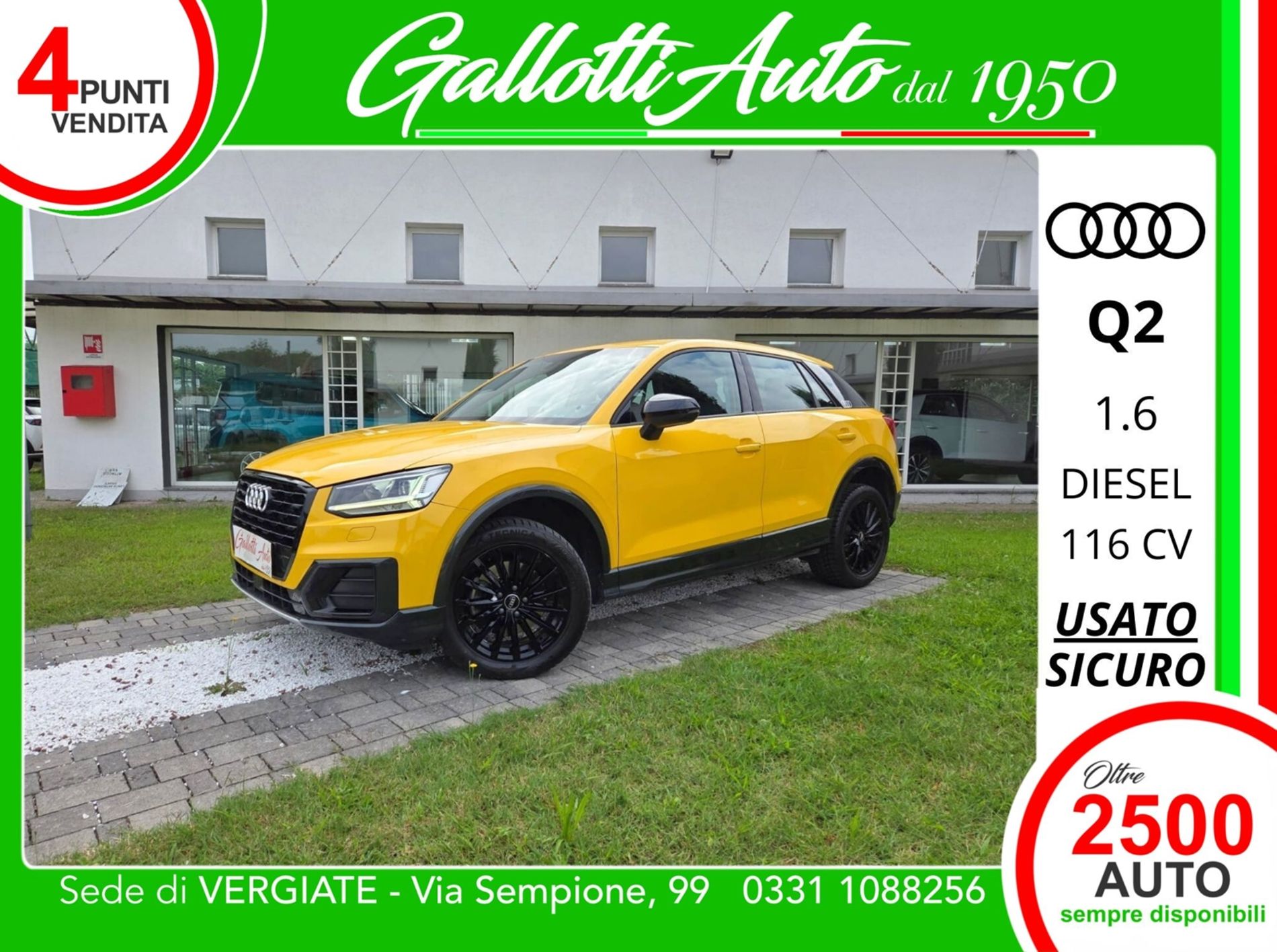 Q2 1.6 116 CV tdi S line edition - NEOPATENTATI - Gallotti Auto
