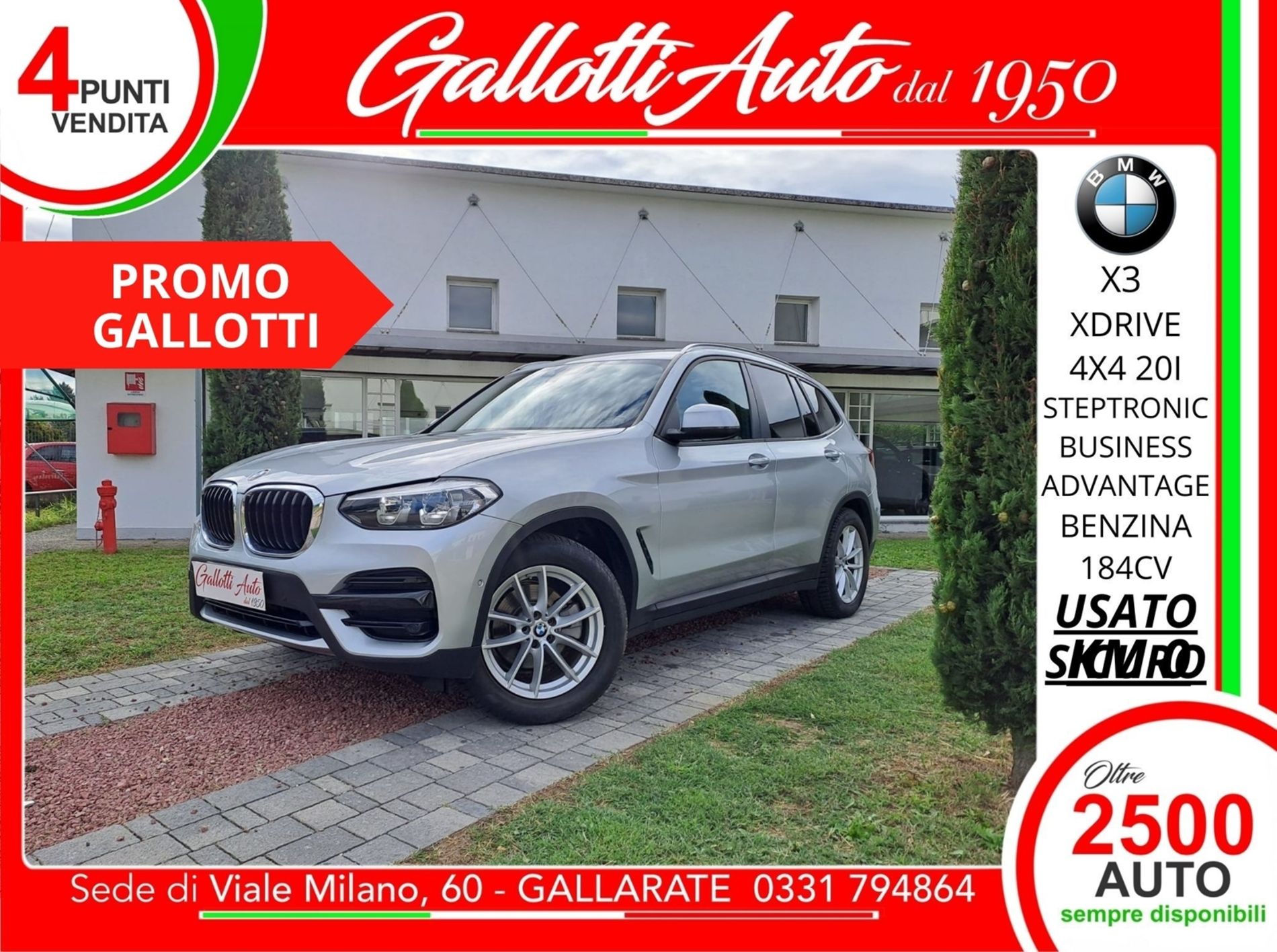 BMW X3 xDrive20i Business Adv.-PROMO GALLOTTI - Gallotti Auto