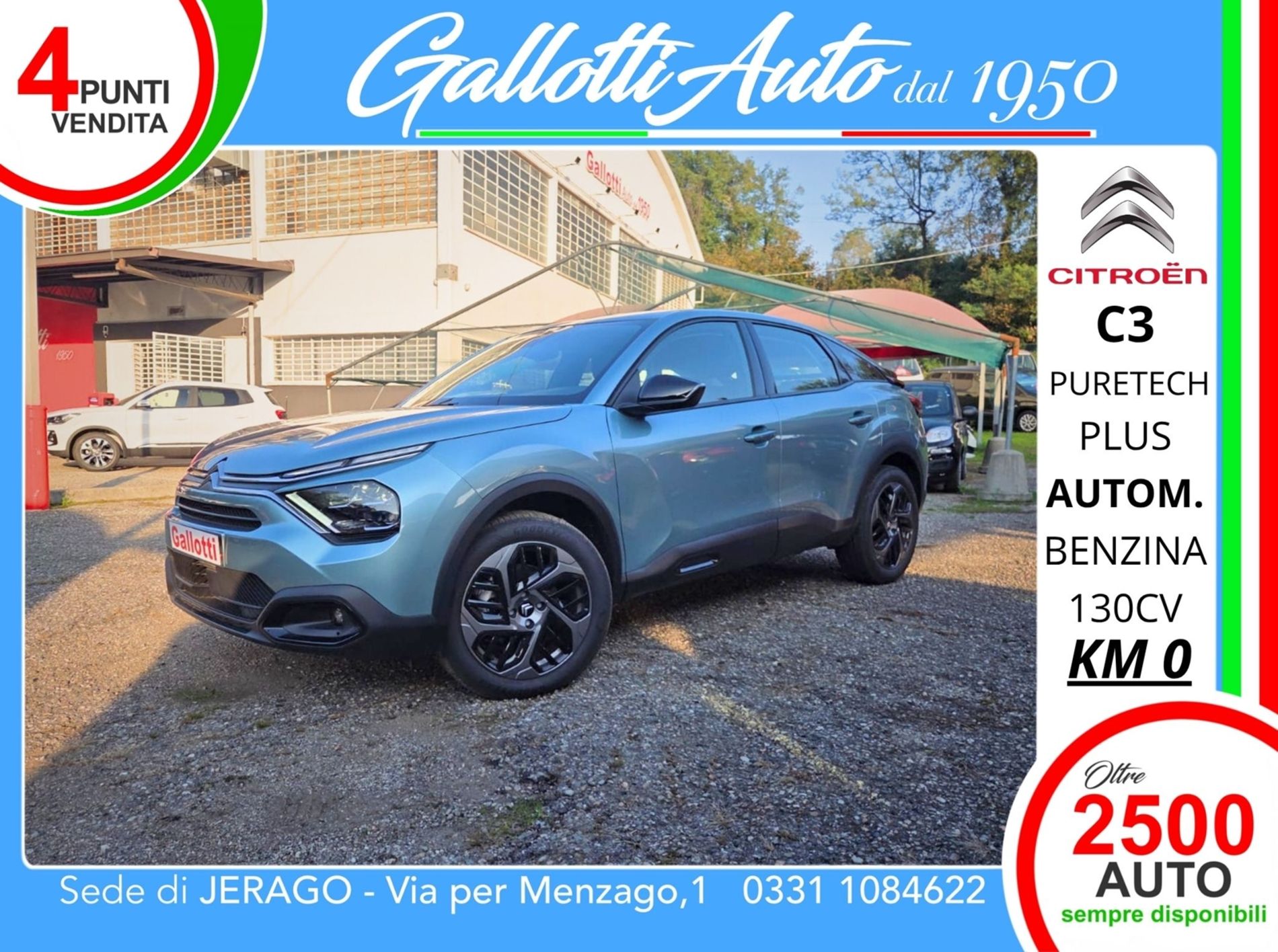 Citroen 1.2 PureTech PLUS S&S EAT8 AUTOMATICA 130CV - Gallotti Auto