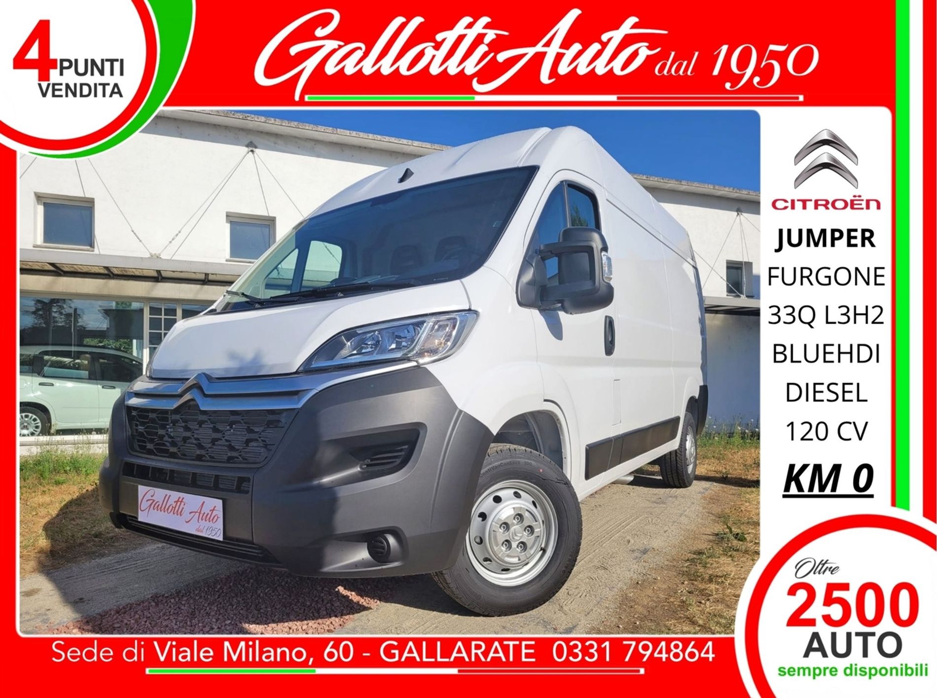 Jumper 33 L3H2 2.2 bluehdi 120cv S&S - Gallotti Auto