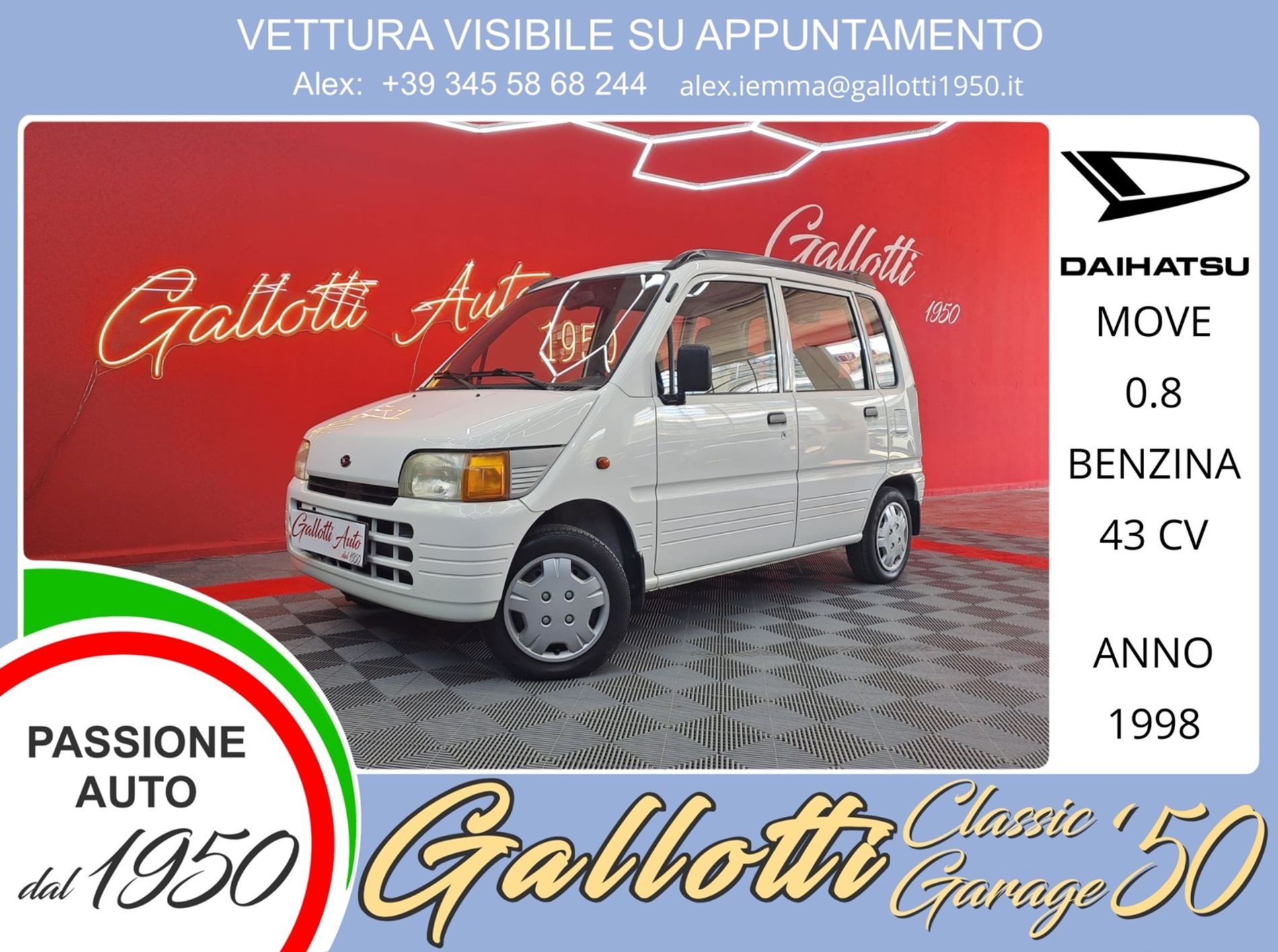 Daihatsu Move 0.8 benzina 43cv - Gallotti Auto