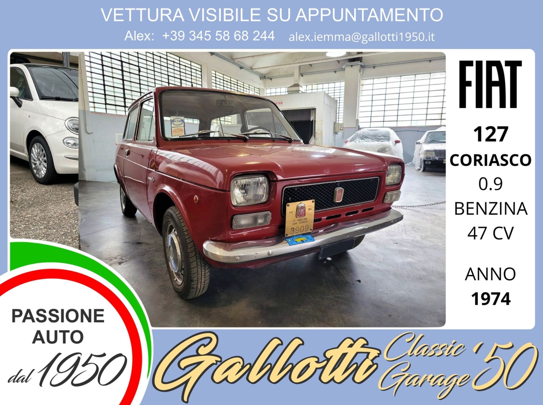 FIAT 127 CORIASCO 0.9 BENZ 61 CV - Gallotti Auto