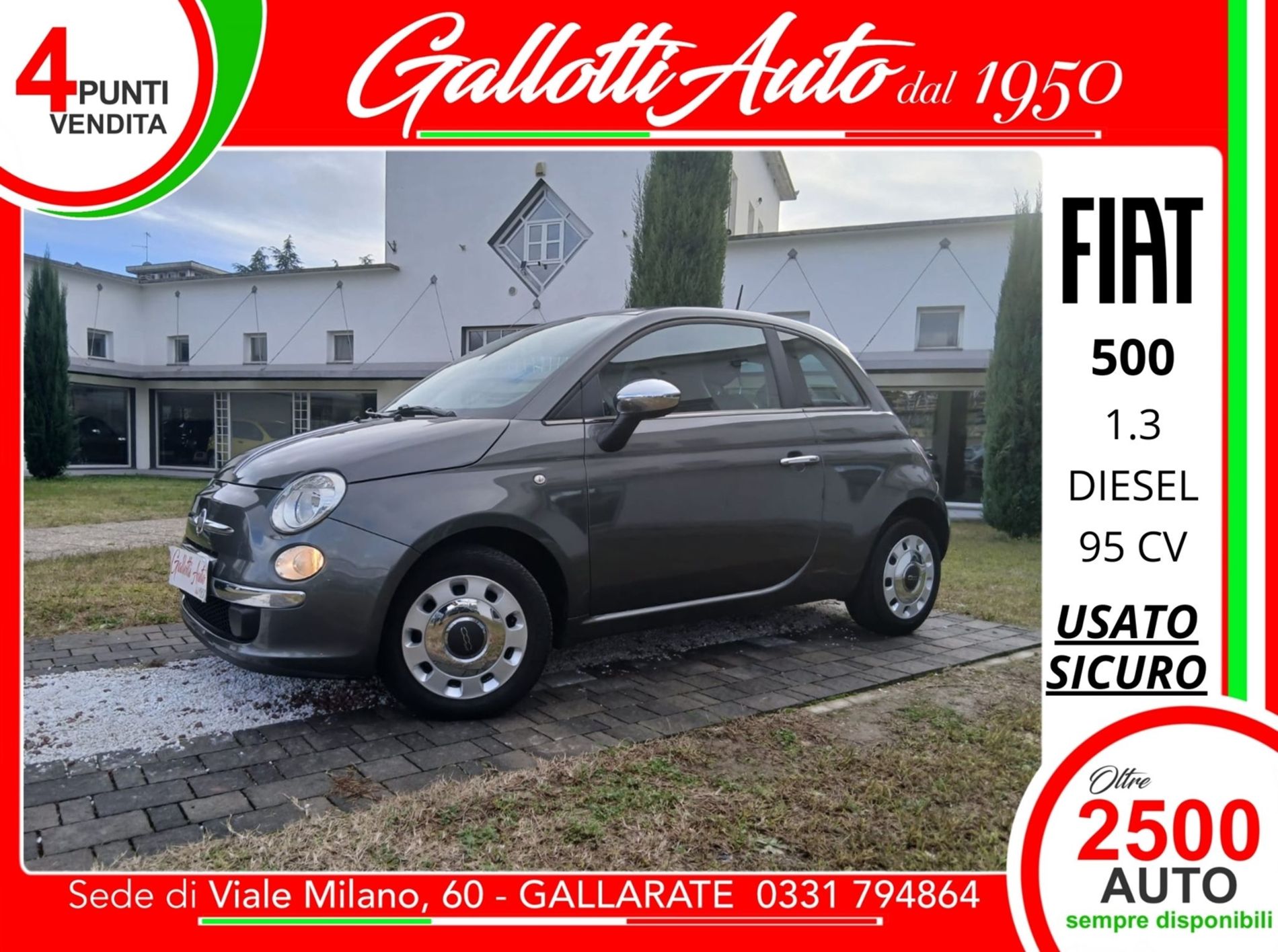 FIAT 500 1.3 mjt Pop 95cv - Gallotti Auto