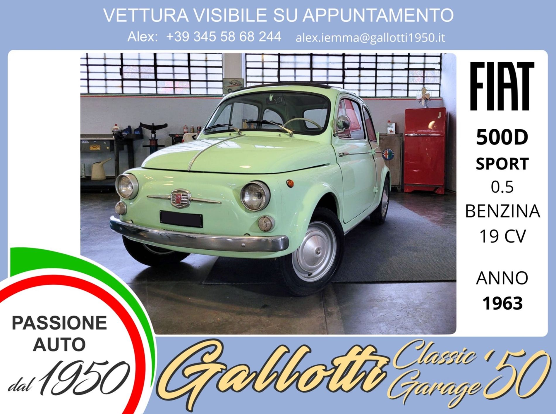 Fiat SPORT 0.5 benzina 19cv - Gallotti Auto