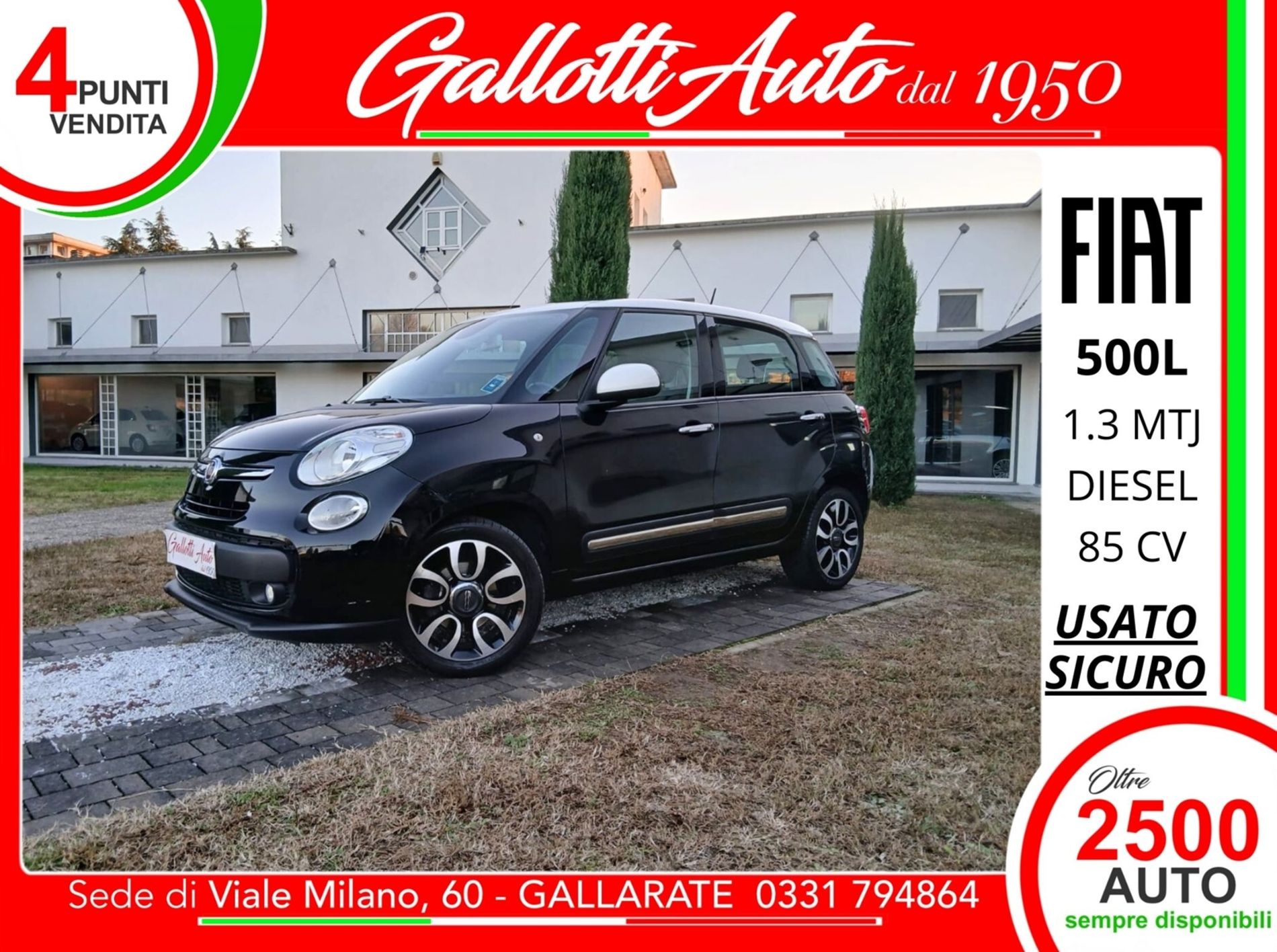 FIAT 500L 1.3 mjt Lounge 85cv - Gallotti Auto
