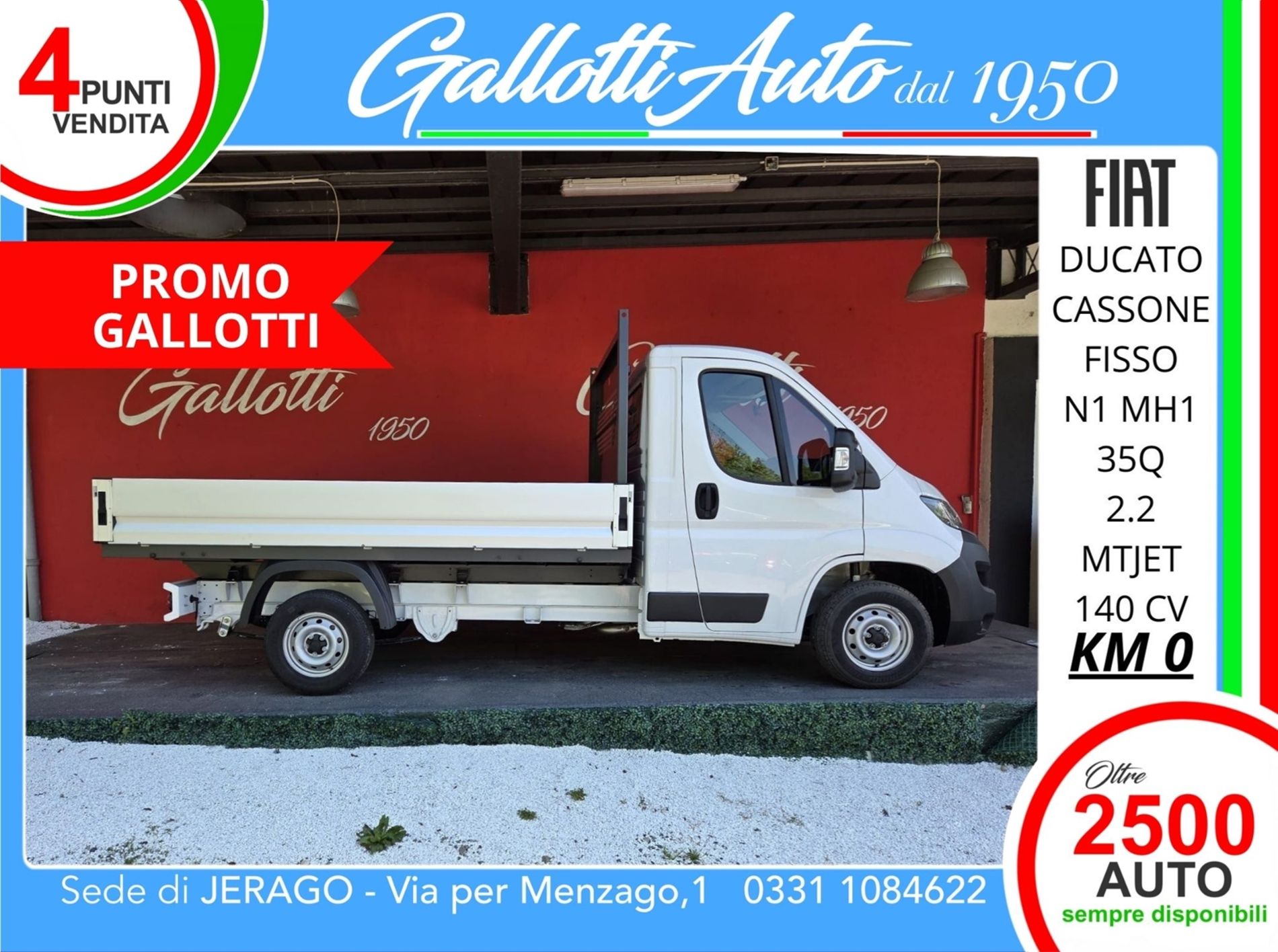 FIAT Ducato 35 2.2 Mjt 140CV PM Cassonato+IVA - PROMO GALLOTTI - Gallotti Auto