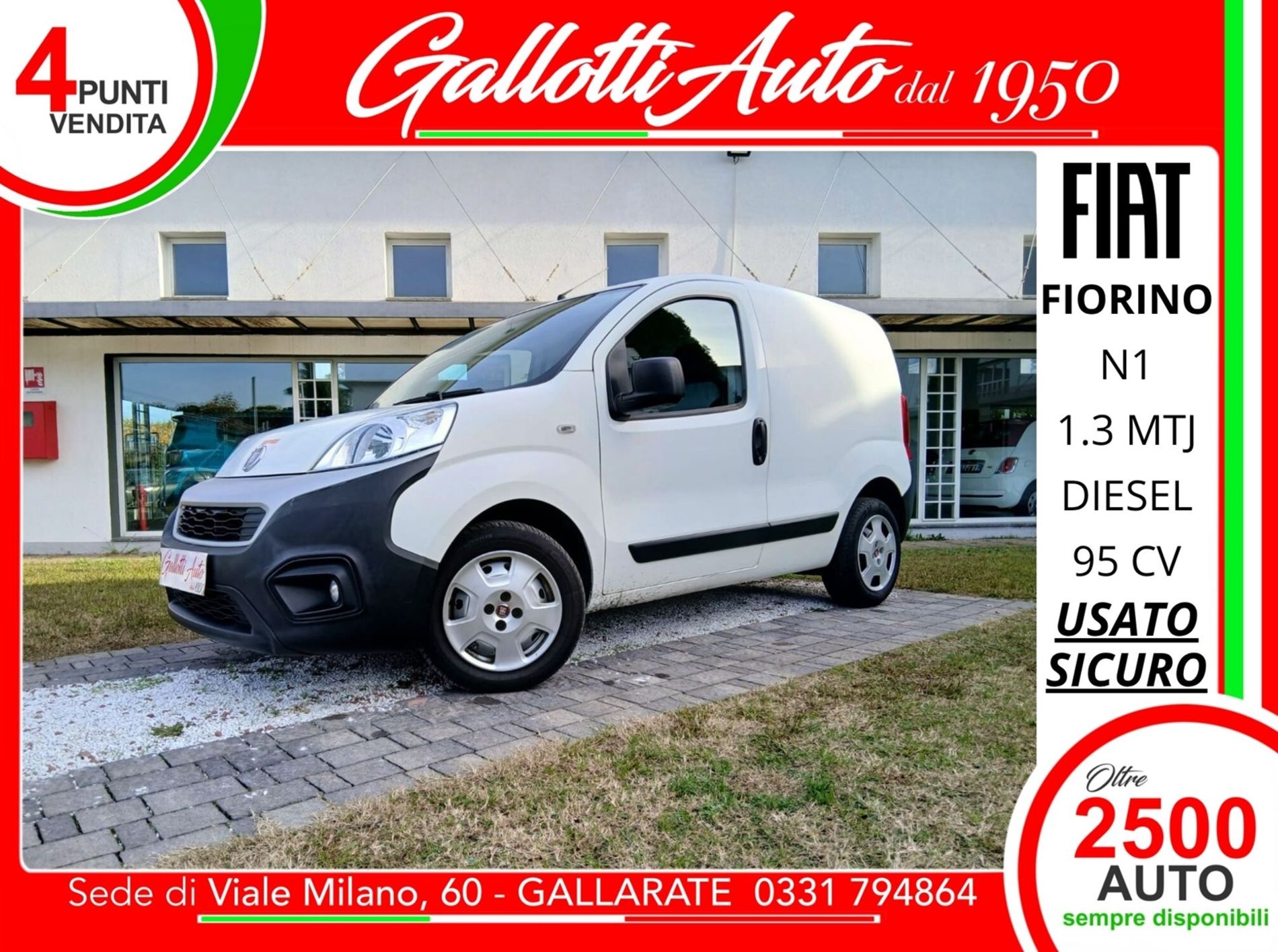 FIAT Fiorino N1 1.3 mjt 95cv E6b + IVA - Gallotti Auto