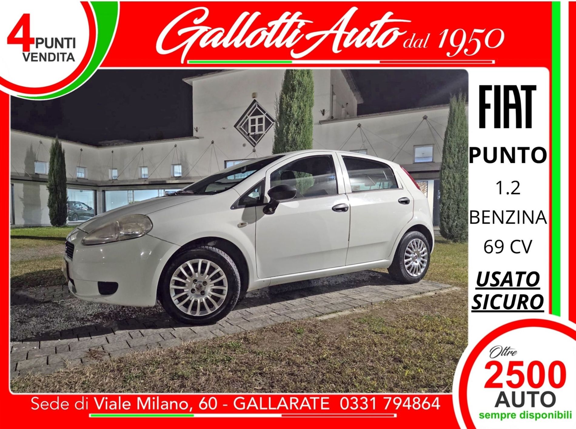 FIAT Grande Punto 5p 1.2 s&s 69cv - Gallotti Auto