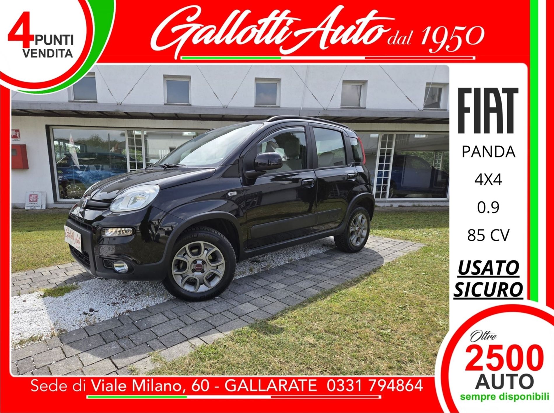 FIAT Panda 0.9 TwinAir Turbo S&S 4x4 - Gallotti Auto
