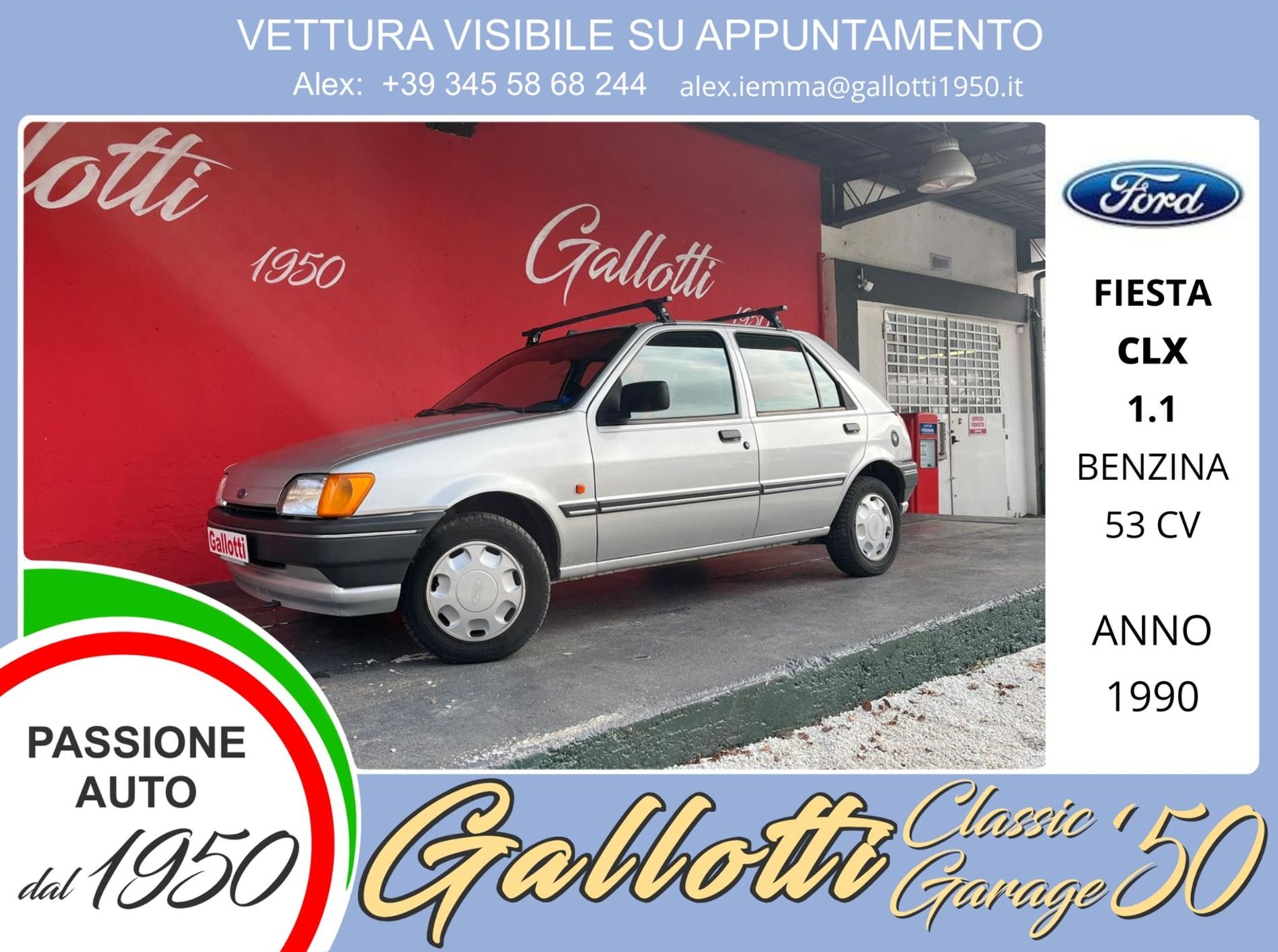 Ford Fiesta CLX 1.1 53cv 5p   - Gallotti Auto