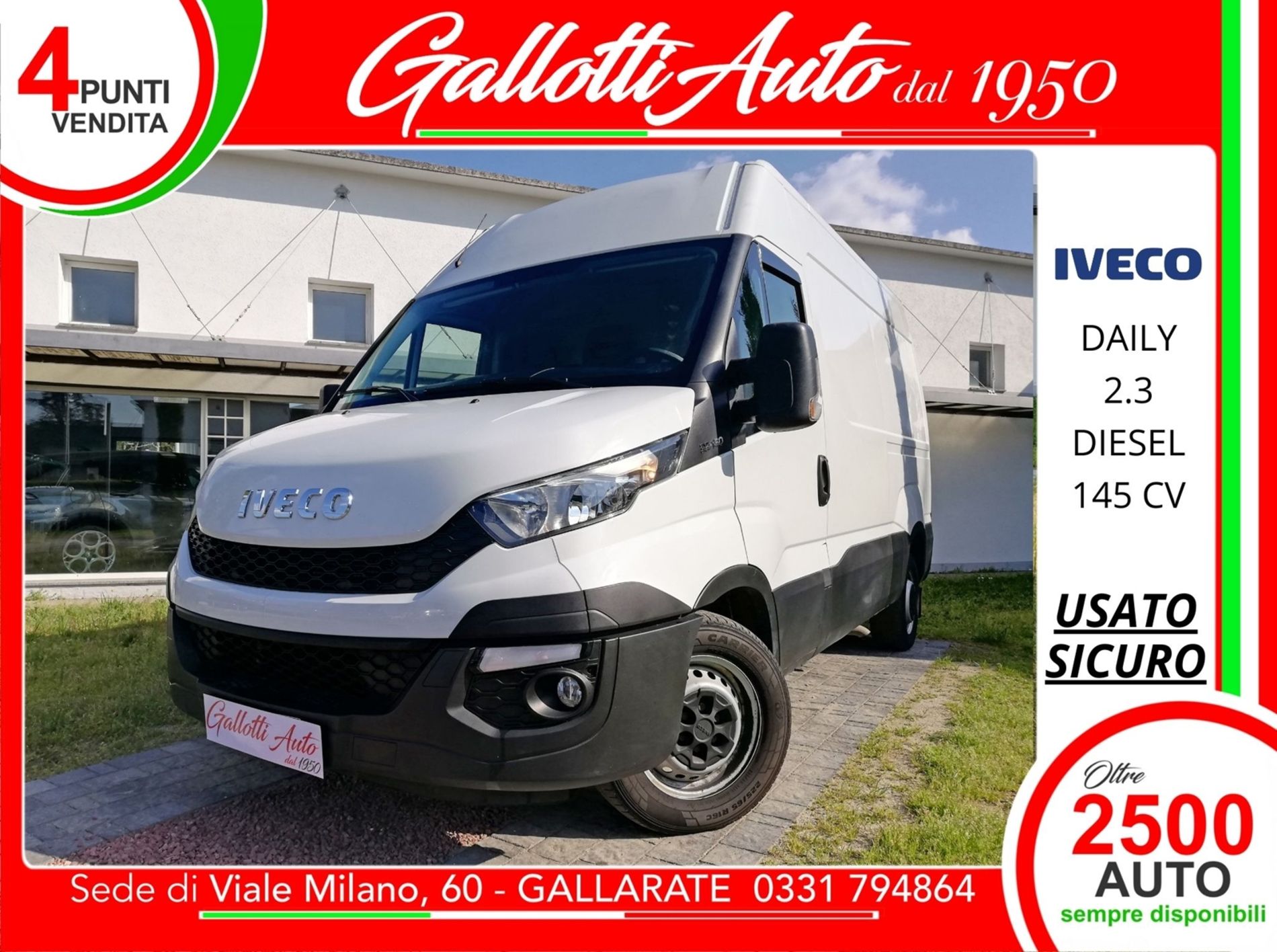 Iveco Daily 2.3 HPT PM Cabinato+IVA-Motore Nuovo - Gallotti Auto