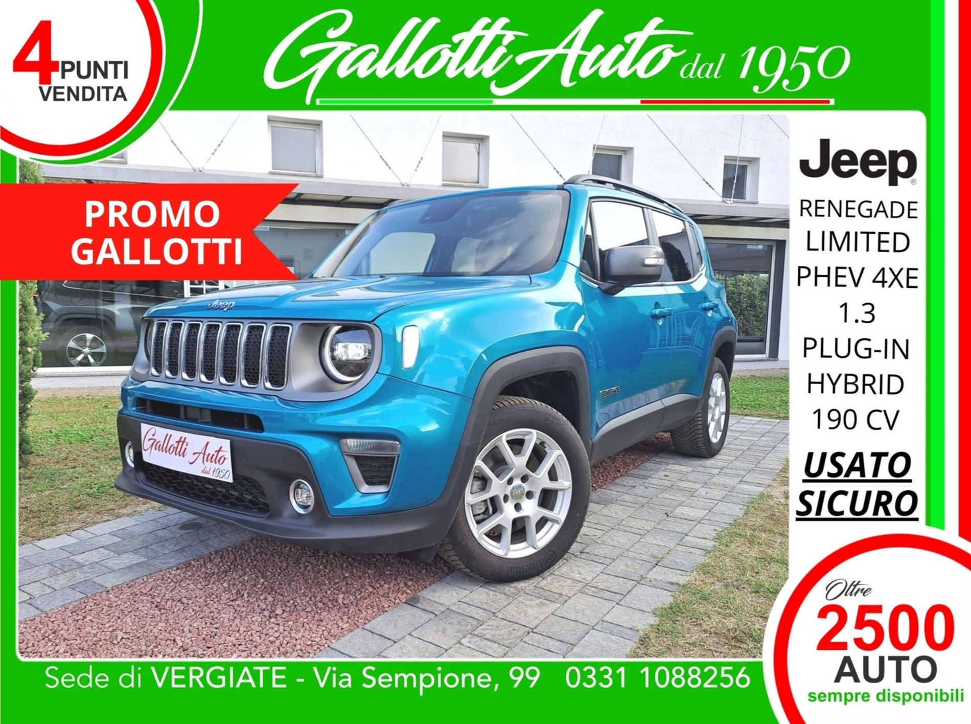 Jeep Renegade PHEV 4xe Limited - PROMO GALLOTTI - Gallotti Auto