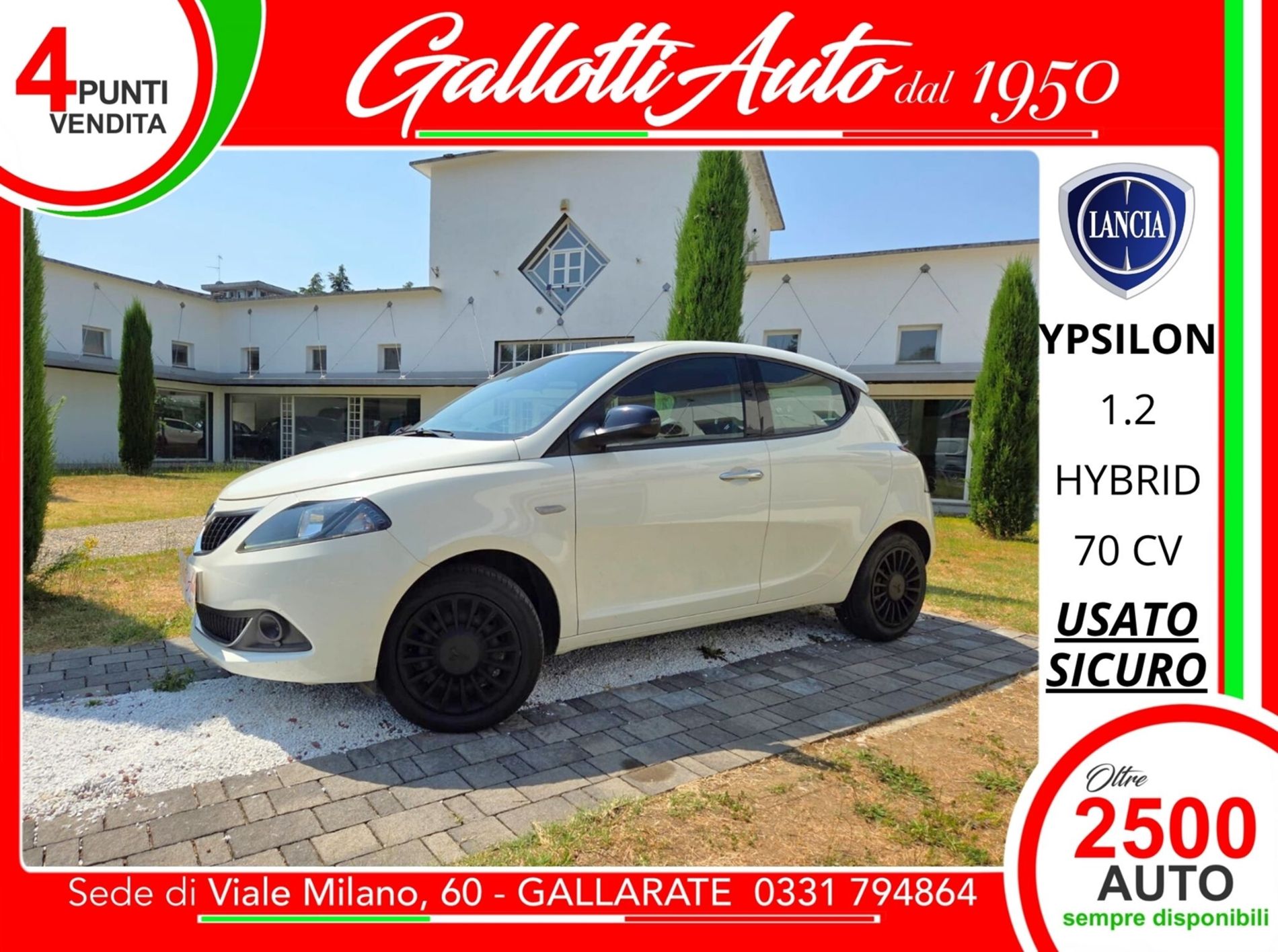 LANCIA YPSILON SILVER 1.2 hybrid 70cv - Gallotti Auto