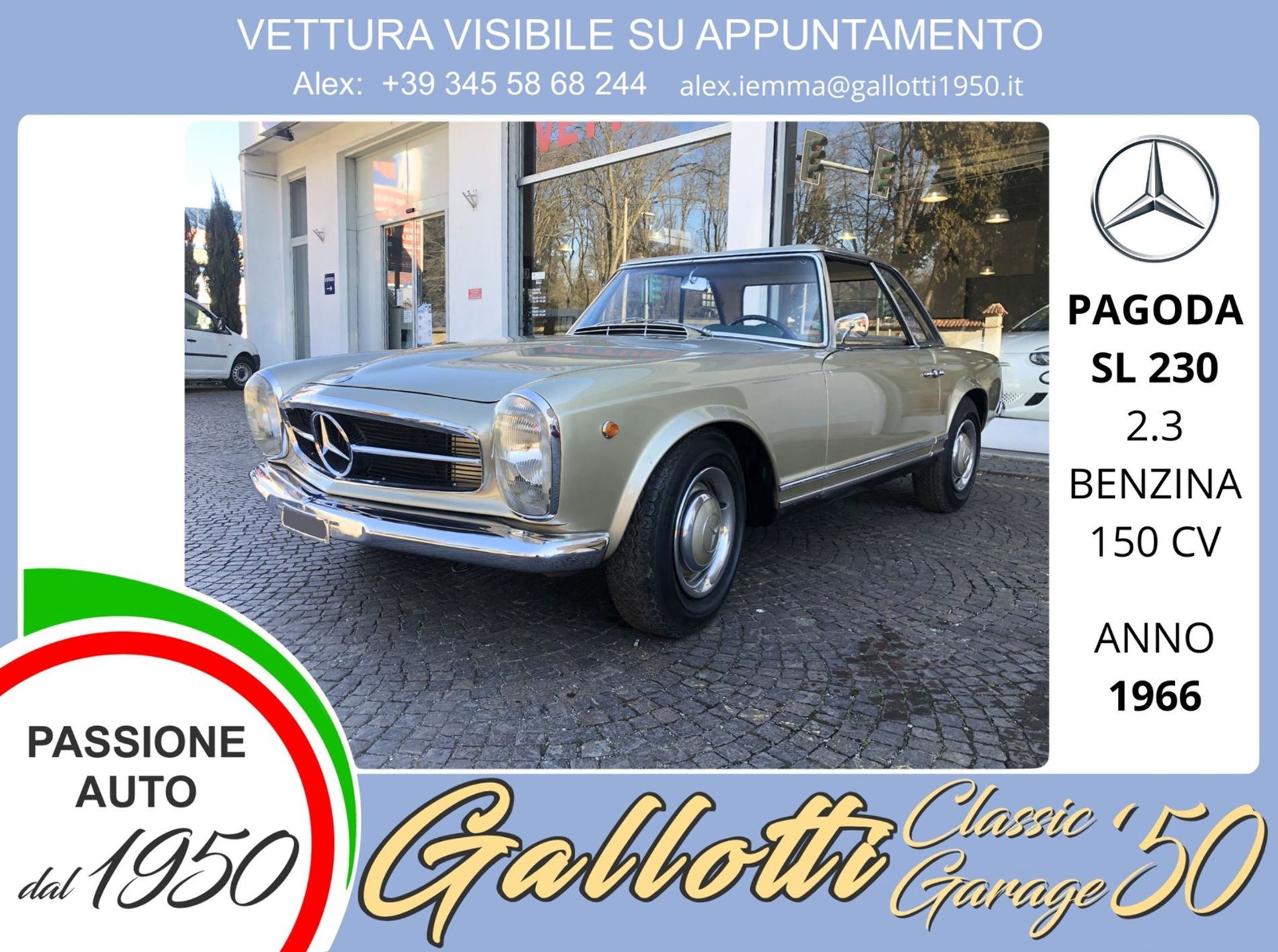 MERCEDES PAGODA  - Gallotti Auto