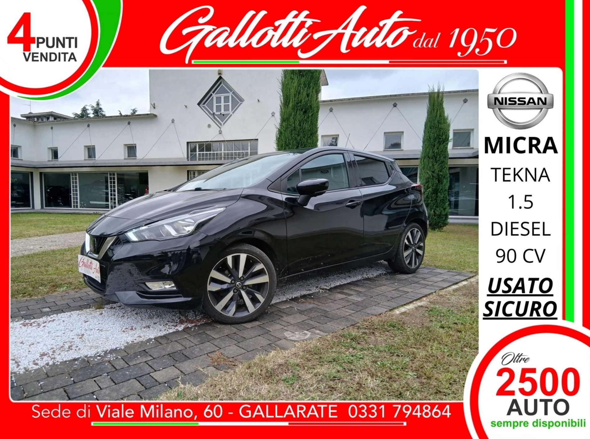 NISSAN MICRA 1.5 90 CV  DCI 5P TEKNA  - Gallotti Auto