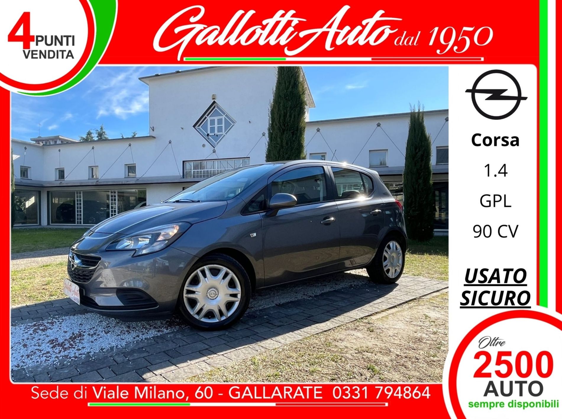 1.4 Gpl 90cv 5p - NEOPATENTATI - Gallotti Auto
