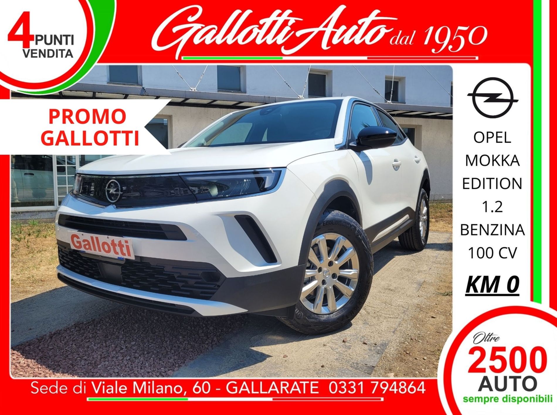 Opel Mokka Edition 1.2 Turbo benzina 100cv  - PROMO GALLOTTI - Gallotti Auto