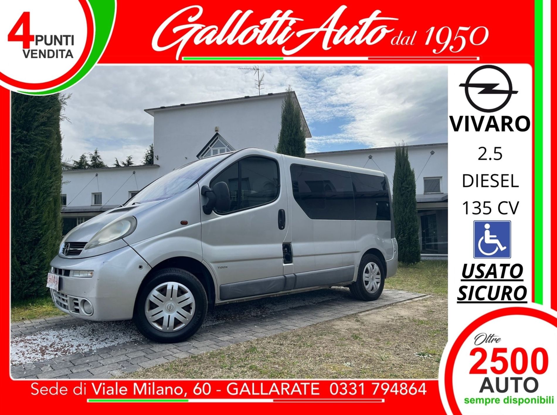 2.5 tdi 135cv - con PEDANA per DISABILI - Gallotti Auto