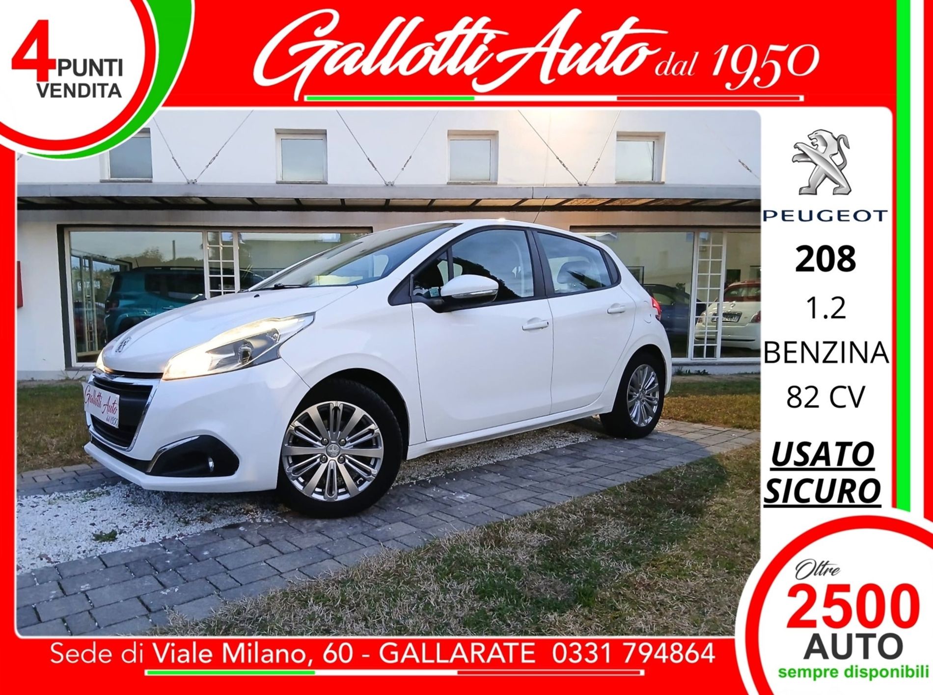 PEUGEOT 208 5p 1.2 Active 82cv - Gallotti Auto