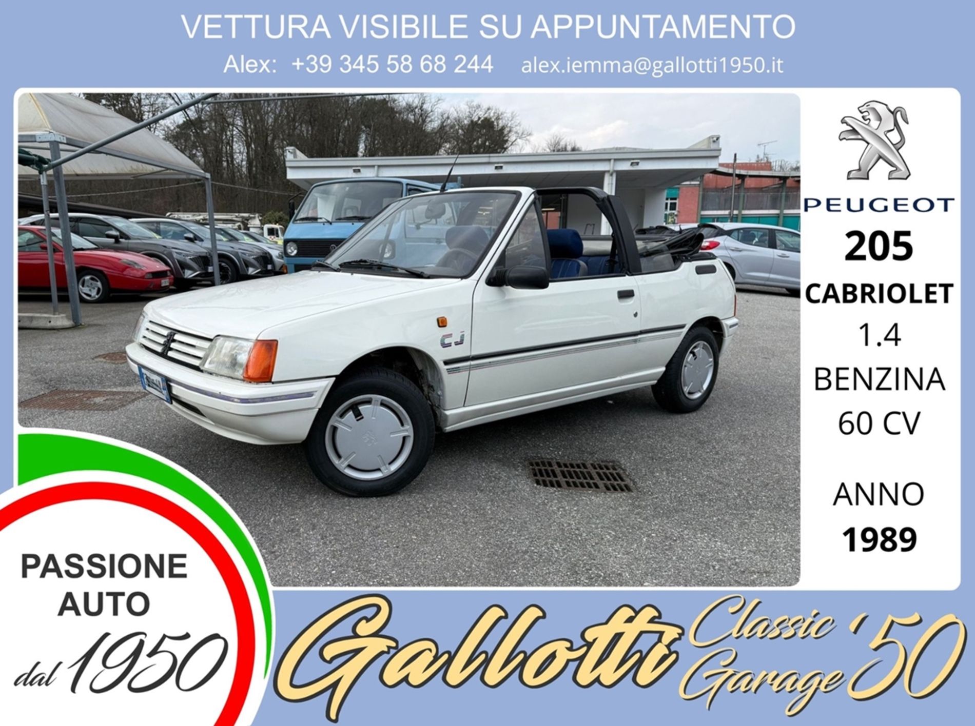 CABRIOLET 1.4 benzina 60cv - Gallotti Auto