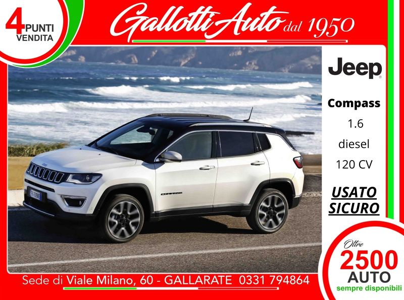 Jeep Compass Compass 1.6 mjt Limited 2wd 120cv - Gallotti Auto