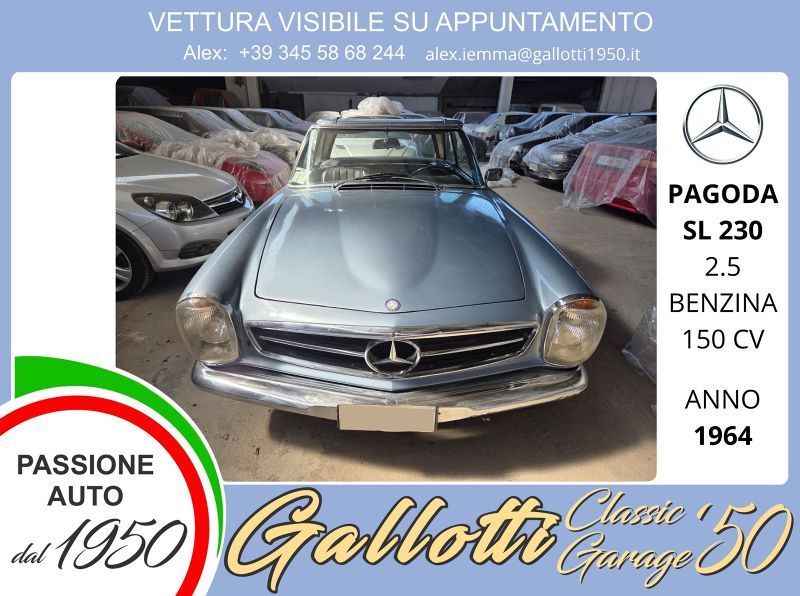 MERCEDES SL 230 PAGODA - Gallotti Auto