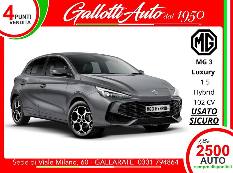 MG MG3 MG3 1.5 hybrid+ Luxury auto - Gallotti Auto