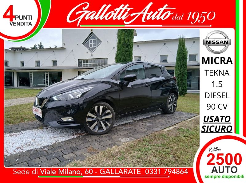 Nissan Micra V 2017 1.5 90 CV  DCI 5P TEKNA  - Gallotti Auto
