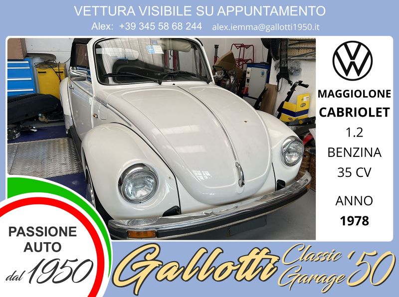 VOLKSWAGEN MAGGIOLONE
CABRIOLET - Gallotti Auto